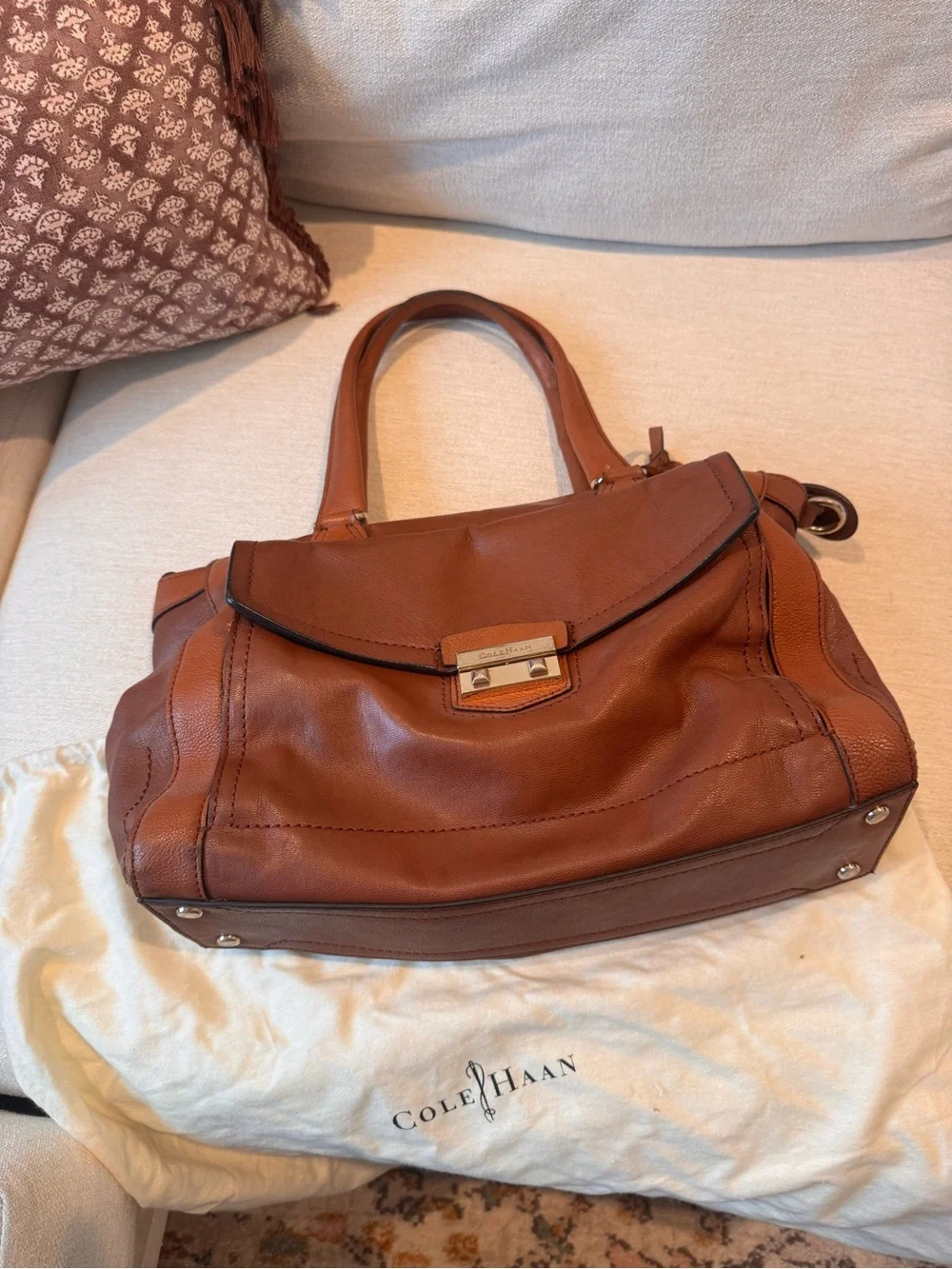 Cole Haan Chestnut Brown Leather Purse